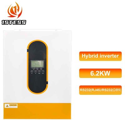 Wholesale Single Phase 6200W Solar Inverter 48V Hybrid Inverter Pure Sine Wave On/Off Grid 6.2kw Hybrid Solar Inverter with Mppt